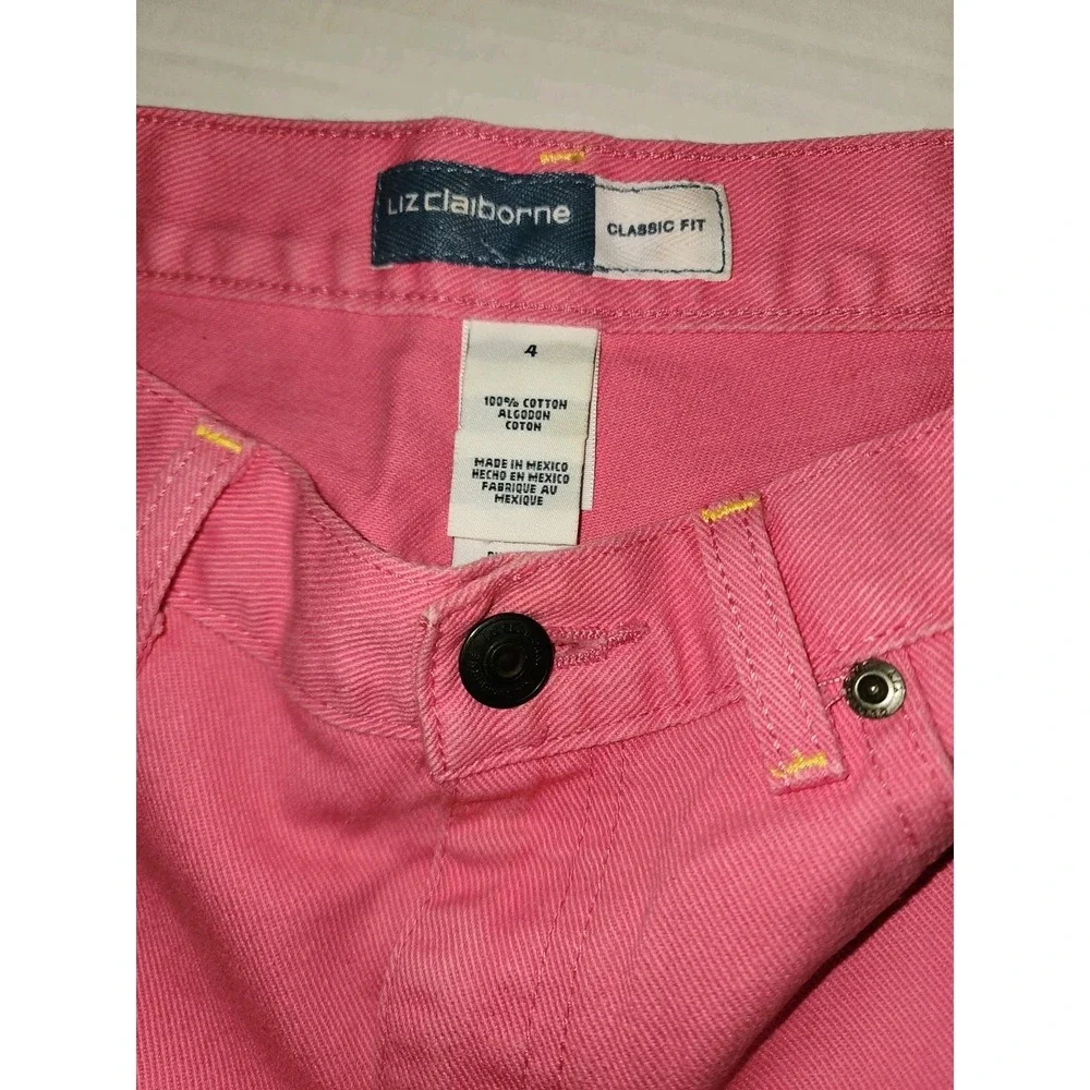 Vintage Liz Claiborne Cut Off Shorts Size 4 Classic Fit Hot Pink, Punk, Grunge
